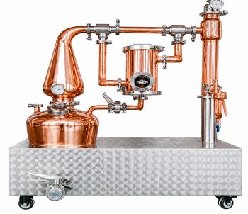 TGD G20 | TengoDistill Alambique piloto para ginebra de 20 litros y alambique botánico de cobre